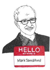 Sketch of Mark Sandiford by Alexis Bulman